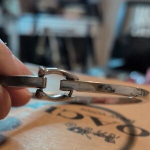 Coach Horse and Carriage Logo Hinged Bracelet